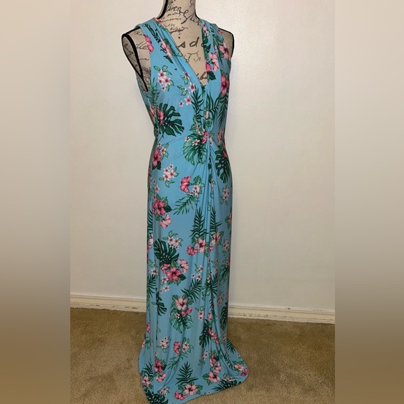🩵🩷NWOT Tommy Bahama Tropical Twist Front Maxi🩷🩵 - Picture 11 of 16